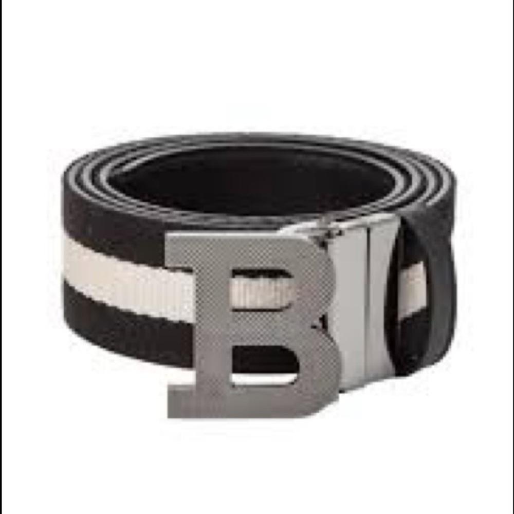 Bally Men's Reversible B Buckle Belt